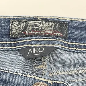 Silver Jeans Aiko Mid Boot Women 27 Low Rise Super Stretch Western Rodeo Country thumbnail 10