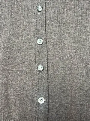 Vila Milano Heather Mink Wool Blend Rhinestone Button Cardigan Women's M NWT thumbnail 4
