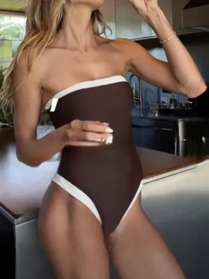 {Abercrombie & Fitch} Brand New Marina Curve Love One Piece Swimsuit thumbnail 1