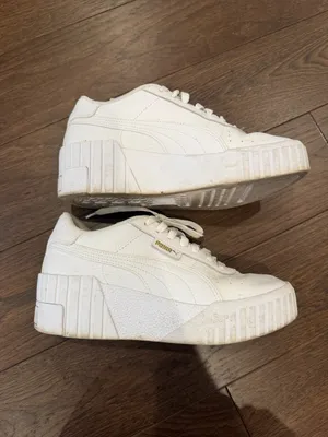 Puma Women’s White Cali Wedge Women's Wedge Sneakers Size 8 - C72-001 thumbnail 9