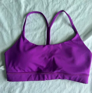 bright purple calla sports bra thumbnail 1