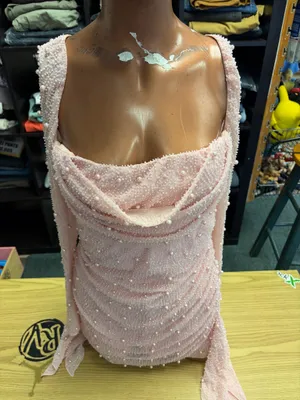 Oh Polly Pink Pearl Mini Dress Long Sleeve thumbnail 6