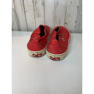 Vans Classic Slip-On Sneakers Womens Size 7 Racing Red Skate Casual Shoes thumbnail 6