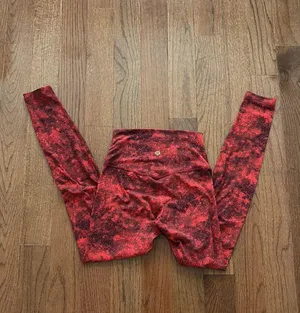 Lululemon Align Pant 28" *Lunar New Year Intricate Oasis Love Red Multi size 4 thumbnail 3