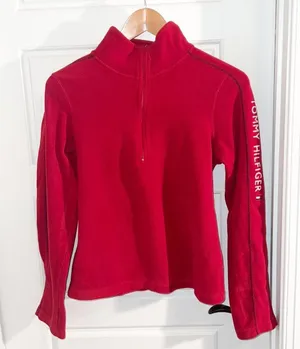 Tommy Hilfiger Vintage Fleece Pullover Size Medium thumbnail 1
