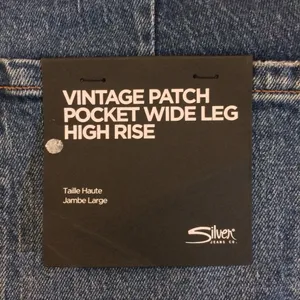 NWT Silver Jeans vintage patch pocket wide leg high rise 29 thumbnail 10