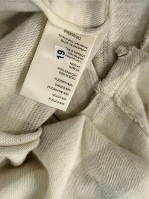 NWOT Free People We The Free Size M Tan Cream Striped Thermal Knit V Neck Top thumbnail 10