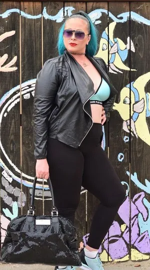 2X pLeather crop zip up long sleeve blouse thumbnail 8
