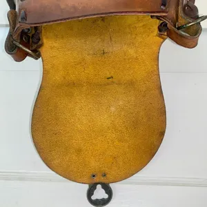 Genuine Etched Boho Saddle Braided Leather‎ Shoulder Handcrafted 3 Cross Handbag thumbnail 13
