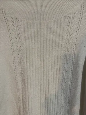 Old Navy Mock Neck Pointelle Sweater | Size: Medium thumbnail 2