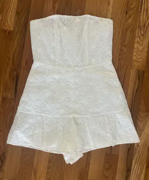 Altar'd State White Romper thumbnail 1