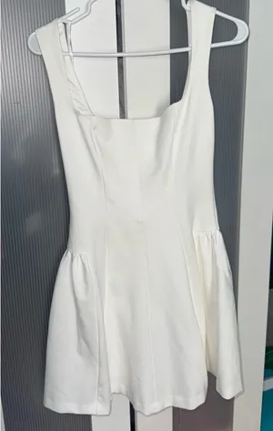 Lulus Roetta mini dress white graduation size M thumbnail 6