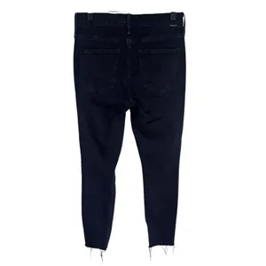 Mother The Pixie Ankle Fray Jeans Holding Hands Dark Wash Button Fly Size 27 thumbnail 8