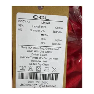 OGL Halter Neck Banded Hem Bra Tank Top Scarlet Red Size XS Built-In Pads thumbnail 4