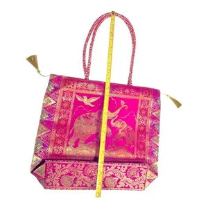 Nirvana Handicraft Silk Hand Bag/Shoulder/Tote Bag For Ladies/Girls thumbnail 8