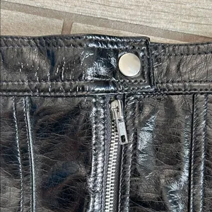 Silence + Noise Shiny Black Mini Skirt thumbnail 3