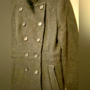 J. Crew Stadium Cloth by Nello Gori Black/Gray Peacoat thumbnail 5