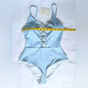 NWT Dippin' Daisy's Bliss One Piece Swimsuit - Blue/Yellow - S thumbnail 8