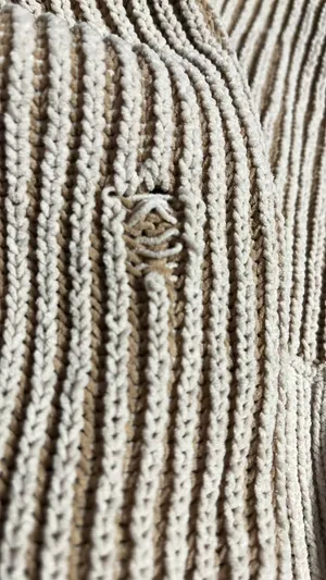 Boutique “New In” cropped fringed sweater Tan Size L thumbnail 5