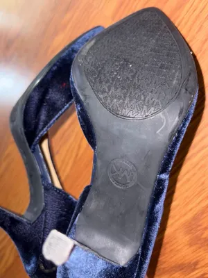 Michael Kors Blue Velvet Women's heels with Cutout Detail thumbnail 7