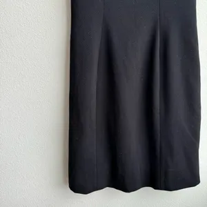 Anthropologie Postmark Dress 00 Black Cut Collar Peter Pan Retro Pin Up Cochette thumbnail 4