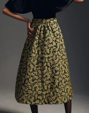 Anthropologie Maeve Brocade Maxi Skirt Size 4 thumbnail 3