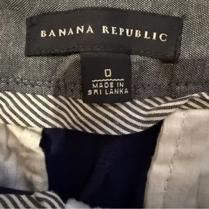 Banana Republic We Roll Up Mid Rise Shorts‎ in Comet Blue Sz 0 thumbnail 4