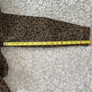 Leopard Print Jean Jacket Brown Size M thumbnail 8