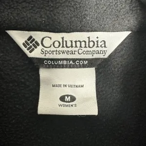Columbia Womens Black Full Zip Fleece Jacket Mock Neck Size M Raglan Sleeve thumbnail 3