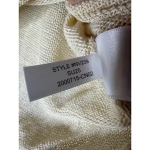 Madewell v neck linen long‎ sleeve sweater butter yellow/sand size small thumbnail 5
