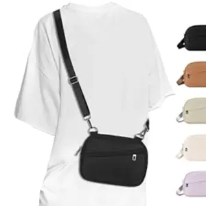 Everyday Black Crossbody Bag with Adjustable Strap thumbnail 2