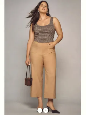 Anthropologie Maeve The Colette Cropped Wide-Leg Trousers thumbnail 5