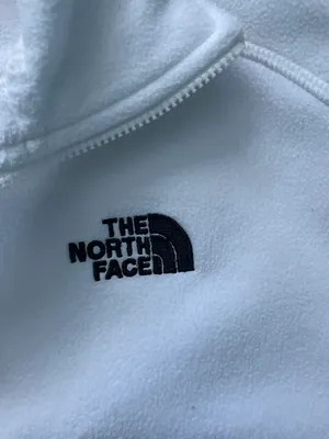 North Face Cropped Half Zip White  thumbnail 3
