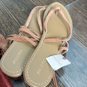 Anthropologie Pilcro Tie-Up Thong Sandals thumbnail 4
