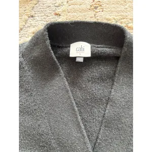 Cabi Sweater Womens Small Black Midi Longline Cardigan‎ Travel Preppy Academia thumbnail 4