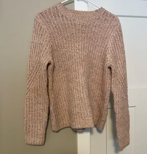 A New Day Cozy Pink Crew Neck Sweater thumbnail 1