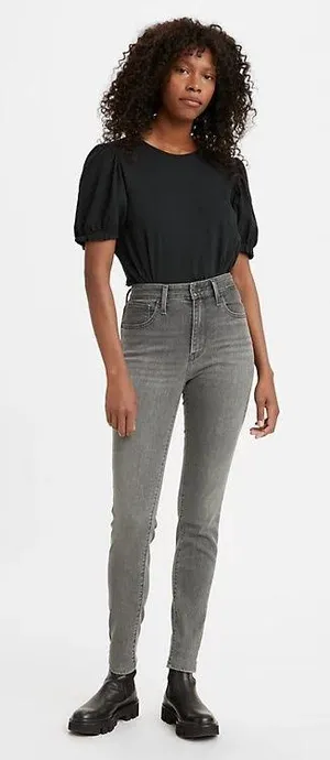 Levi's 721 High-Rise Skinny Jeans Grey thumbnail 1