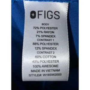 Figs Technical Collection Zamora Jogger Scrub Pants Royal Blue XL W18SW2005 thumbnail 4