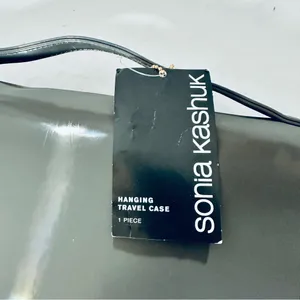 Sonia Kashuk Hanging Travel Case - Gray Patent Finish NWT thumbnail 3