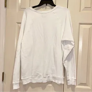 Original Retro Brand Free People‎ Oversized Harvard Sweatshirt Cream size XS thumbnail 3