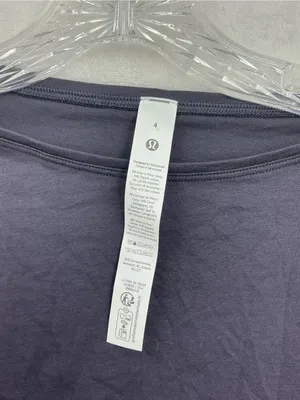 lululemon athletica Long Sleeve Crewneck Top in Charcoal Gray 884 thumbnail 3