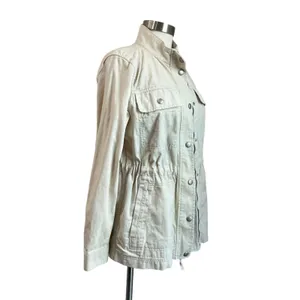 GAP Beige Safari 100% Cotton Women's Utility Jacket Size‎ Small thumbnail 2
