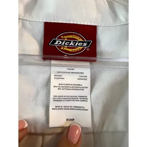 Dickies Women's Short Sleeve Flex Coverall Jumpsuit size S White thumbnail 5