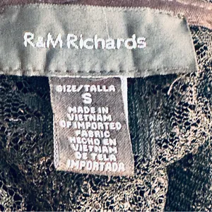 R & M Richards Scalloped Sequin Lace Black Bolero thumbnail 14