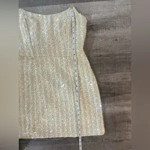 LINE & DOT Pearl Mini Dress in Ivory thumbnail 7