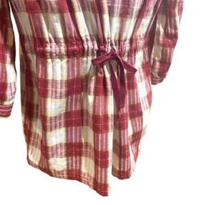 Free People Plaid Matador Tunic Top with Pockets 0 thumbnail 12