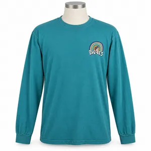 Buc-ee's XL Long Sleeve T-Shirt Teal Love Buc-ee's Rainbow Floral Graphic Tee thumbnail 1