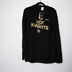 NEW Nike Men's Black UCF Knights College Sideline Dri-FIT Lightweight Hooded Top thumbnail 1
