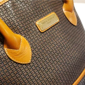 Ted Lapidus Paris Signature Vintage Leather Bag EUC thumbnail 8