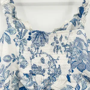 Urban Outfitters Womens Goodie Lace Up Tropical Floral Bustier‎ Crop Top Size M thumbnail 7